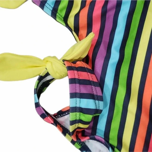 Pink Platinum Colorful Striped Swimsuit 4 - Picture 2 of 3